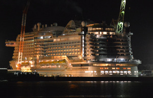 建造中の大型客船で今月3回目の火事