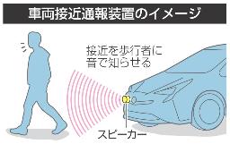 ＨＶに接近通報音、義務化 １８年にも、新型車対象