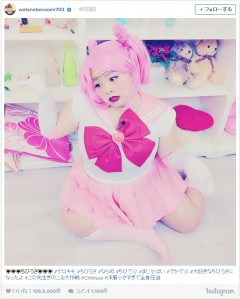 渡辺直美“ちびうさ”ならぬ“ちびでぶ”？「セーラームーン」コス公開