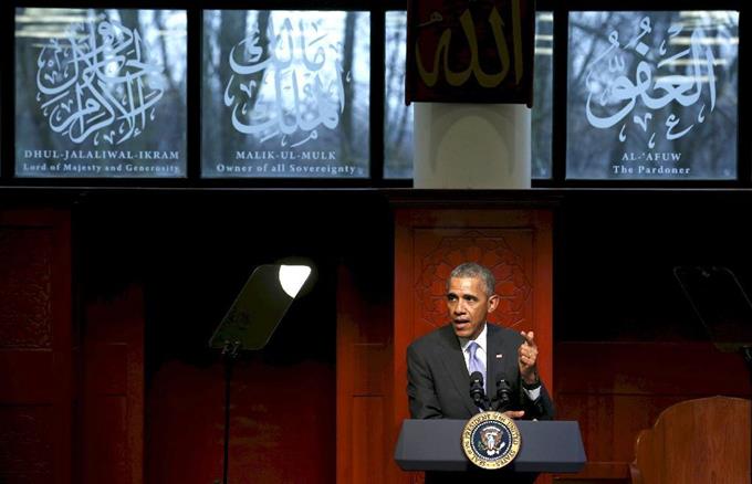 オバマ大統領、米国内のイスラム教礼拝所を訪問 2016年02月04日 19時24分