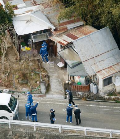 赤穂の夫婦殺害、同居の１９歳息子を殺人容疑で逮捕