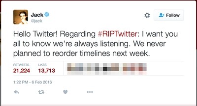 「Twitterが時系列表示廃止」報道を巡る騒動 - CEOも反応