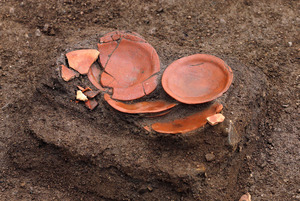 飛鳥寺西方遺跡に平安時代の皿 遷都後も祭祀利用か