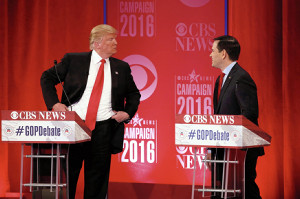トランプ氏へ集中砲火、反撃も…共和テレビ討論 2016年02月15日 20時14分