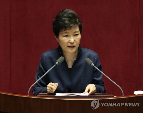 朴大統領「北の挑発に屈服して一方的支援すべきでない」