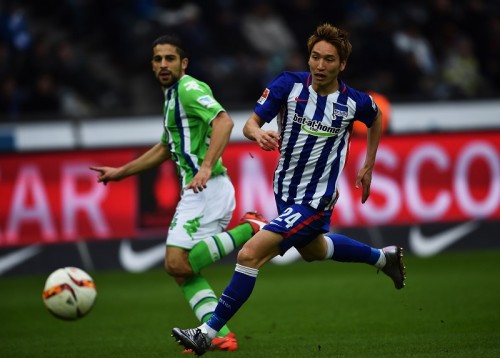 フル出場の原口が同点弾に繋がる絶妙クロス…ヘルタはヴォルフスブルクとドロー