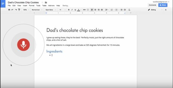 キーボードはもう不要？ Googleドキュメントで音声編集が可能に