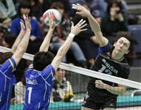 豊田合成が初の決勝 男子プレーオフ