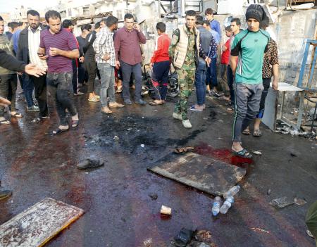イラク爆弾テロ、70人死亡 「イスラム国」犯行声明