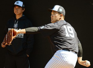 田中順調 ブルペンでメジャー最多61球