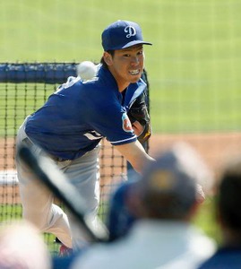 大リーグ前田が主力相手に３８球