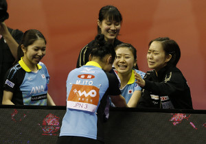 【卓球】美誠、涙の王手「ホッとしちゃいました」女子４５年ぶり頂点へ６日決勝