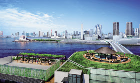 東京の豊洲市場場外、18年に商業ゾーン 19年に温泉開業