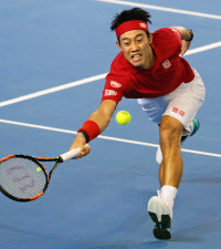 デ杯ワールドグループ 錦織勝ち、日本１勝１敗