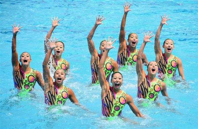 日本はチームＴＲで２位 シンクロのリオ五輪予選