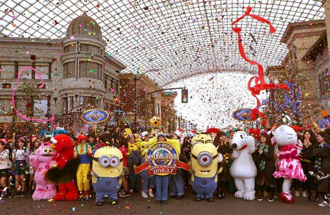 ＵＳＪ年間入場者数、過去最多 1300万人超も視野