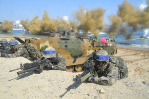 「先制的報復へ移行」 北、米韓上陸訓練に警告