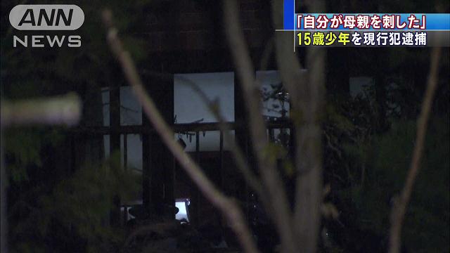 「母親を刺した」15歳少年を現行犯逮捕 兵庫