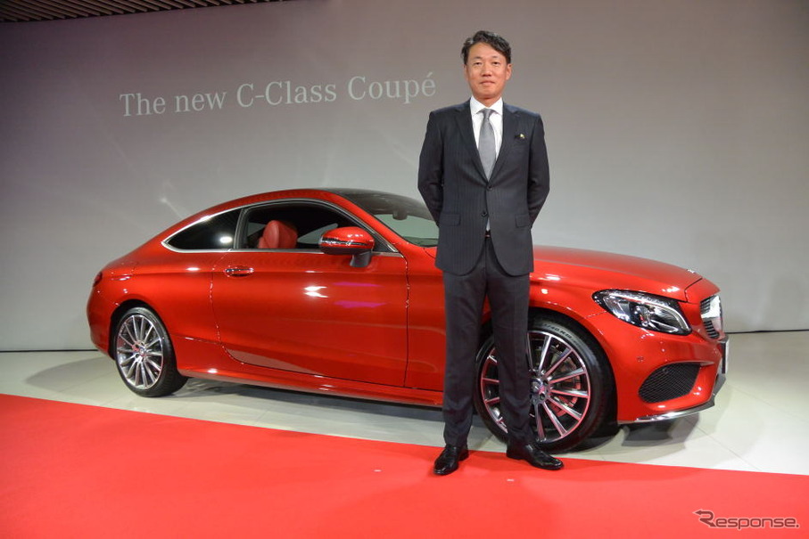 【メルセデス Cクラスクーペ】上野社長「若い方々を吸引したい」…月々1万8000円プランも
