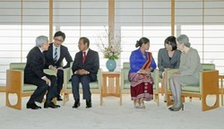 東ティモール大統領と会見 - 両陛下、皇居・御所で