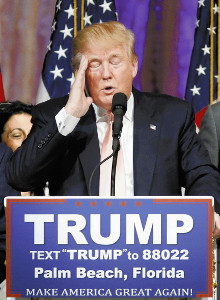トランプ氏の過半数不透明、共和は長期戦の様相 2016年03月17日 08時19分
