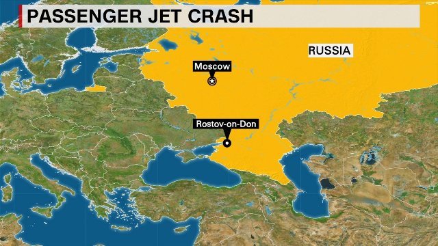 ロシアの旅客機墜落、乗員乗客６２人死亡か テロ否定