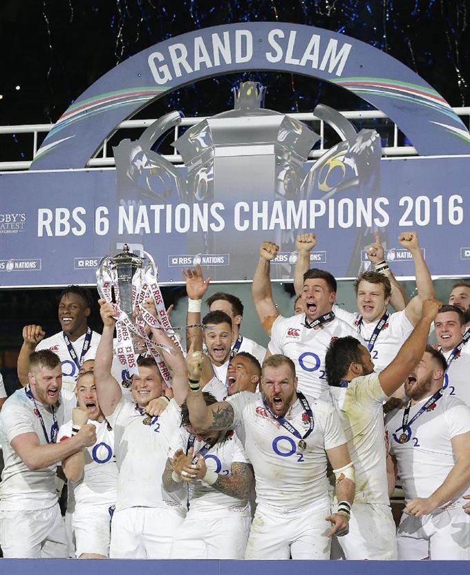 イングランドが全勝V 欧州6カ国対抗ラグビー