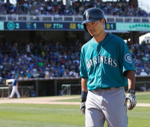 大リーグ、青木は1番で無安打