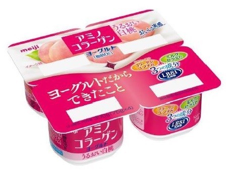 明治「アミノコラーゲンヨーグルト」シリーズに白桃フレーバーが登場