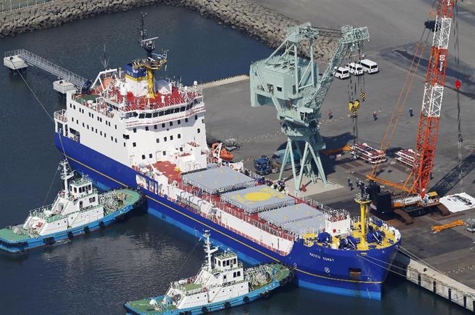 プルトニウム輸送船に積載 米に向け出航へ
