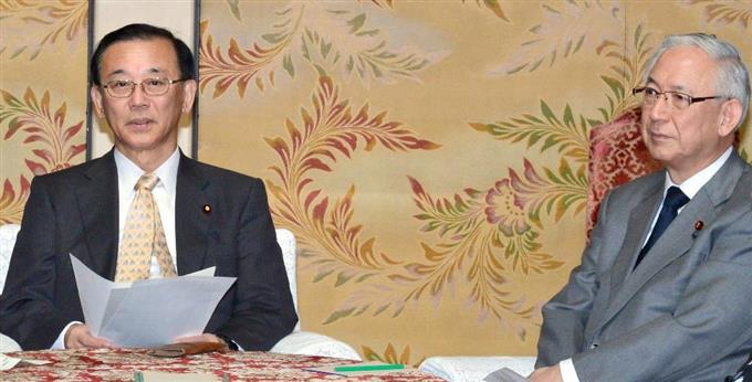 消費増税「再延期なら安倍政権は退陣を」 民主・細野氏