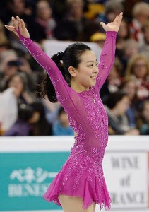 世界フィギュア、浅田SP9位 宮原は6位、第2日
