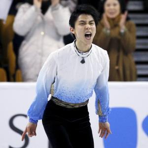 男子SP首位 羽生「見たか!!」 テンと練習であわや接触…怒り爆発