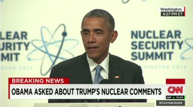 オバマ氏、トランプ氏の日韓核武装論を批判 核保安サミット