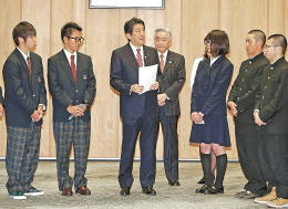 聖火リレー浜通りで 首相に福島の高校生要望