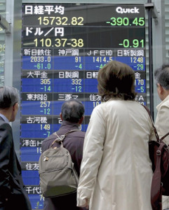 東京円、約１年５か月ぶりの円高に…株安も進む