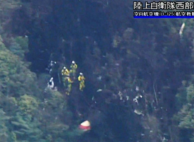 離陸直前の自衛隊機、地元住民が撮影 6人死亡事故