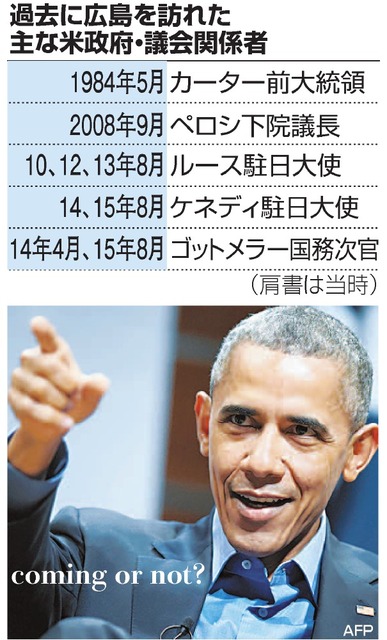 オバマ氏、サミット後に広島訪問・演説か…米紙 2016年04月11日 10時57分