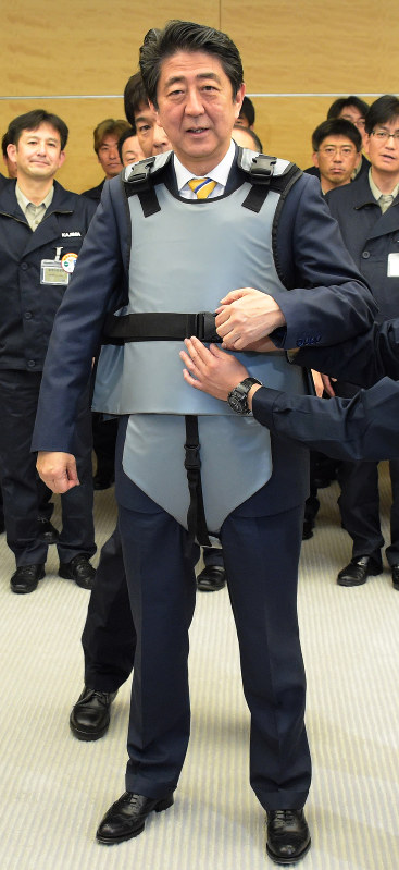 汚染水対策作業員が表敬