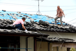 被災地に迫る大雨の不安 土砂災害の恐れ、警戒呼びかけ
