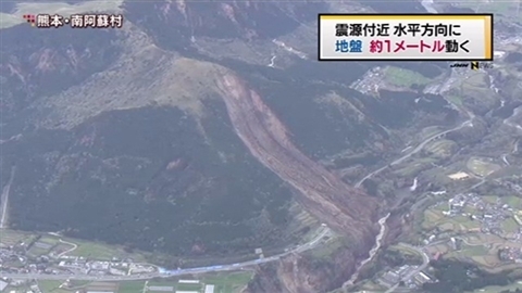 熊本「本震」のエネルギー、「阪神」の1・4倍 2016年04月16日 20時33分