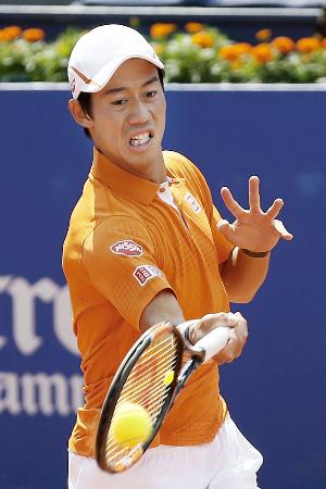 バルセロナOP 難敵降し、錦織王手 ナダルと決勝