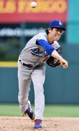 マエケン 7回途中無失点で降板 日米通算100勝目の権利得る