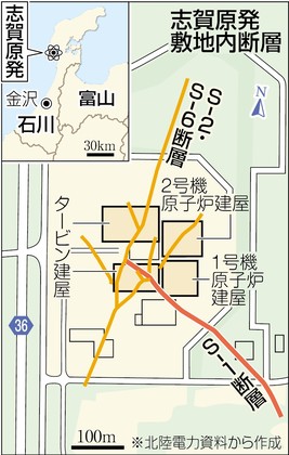 「志賀原発に活断層」認定 評価書、規制委に提出