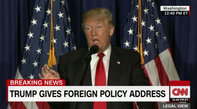 トランプ氏、外交政策で熱弁 「米国第一主義」を強調