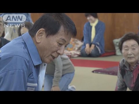 杉良太郎、熊本刑務所に避難の被災者を激励「遠慮せず頼って」