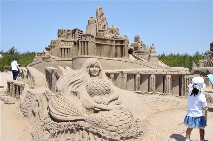 イベント・祭典 「砂の祭典」始まる 鹿児島・南さつま市