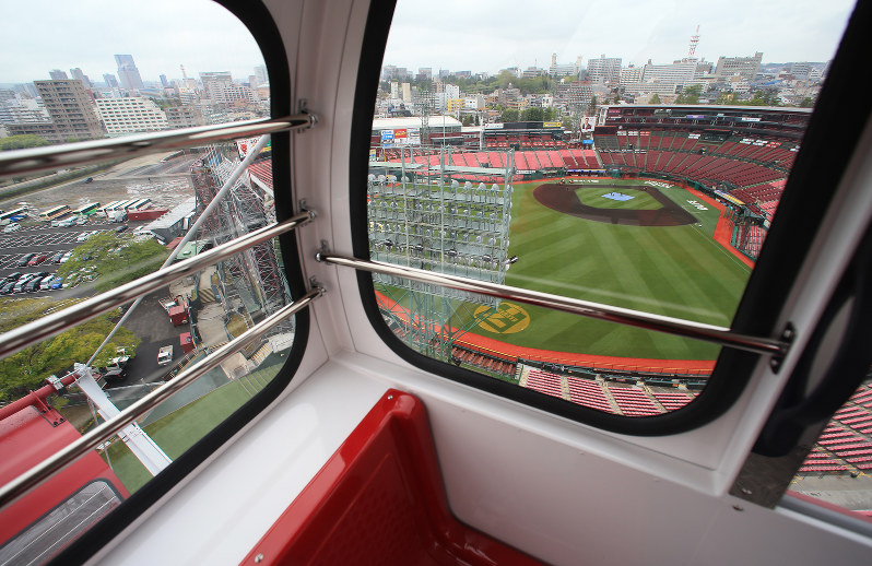 コボスタ観覧車ルポ ６分間の「空中散歩」、見てみたい直撃弾