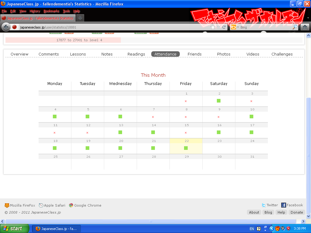 Does anybody else's attendence calendar seem off at all?